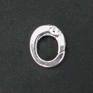 Sterling Sil 10mm oval clasp 1pc