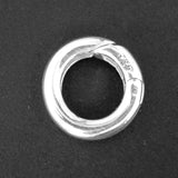 Sterling Sil 15mm round clasp 1pc