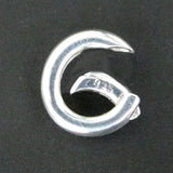 Sterling Sil 15mm round clasp 1pc