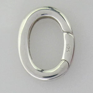 Sterling Sil 20mm oval clasp 1pc