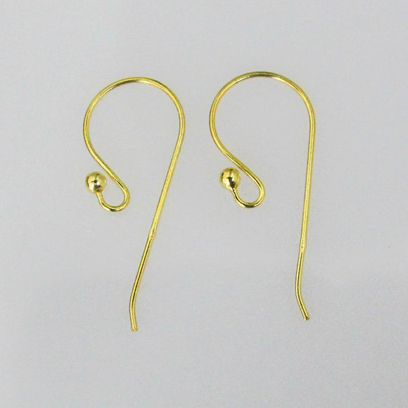 14K Gold Sterling sil 22mm .5mm THIN 4p