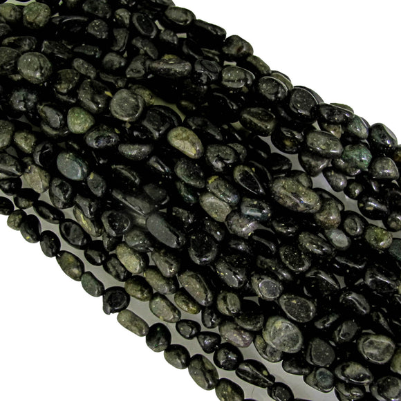 Semi Prec 8mm Nugget Black Opal 22pcs