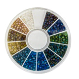 Seed Beads Pearlised Mix 12 ass Col 7.5g NFD