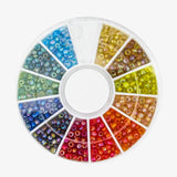 Seed Beads Pearlised Mix 12 ass Col 7.5g NFD
