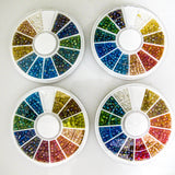 Seed Beads Pearlised Mix 12 ass Col 7.5g NFD