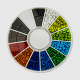 Seed Beads Opaque Mix 12 ass Col 7.5g NFD