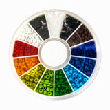 Seed Beads Opaque Mix 12 ass Col 7.5g NFD