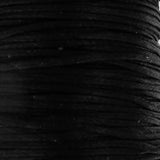 Waxed 2mm cord flat black 40metres