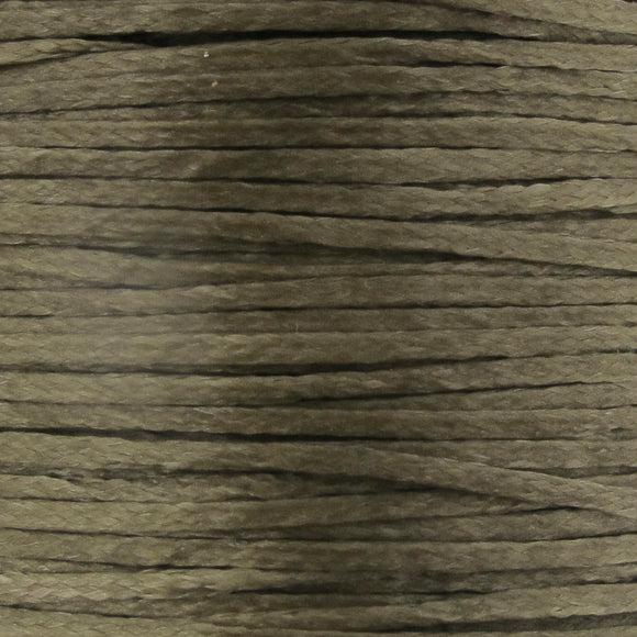 Waxed 1mm cord flat Taupe 250+mt