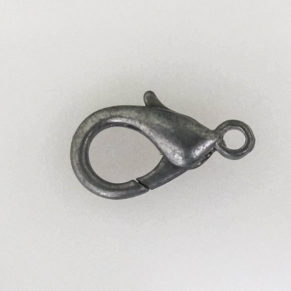 Metal 15mm parrot clasp NF Gray 10pcs