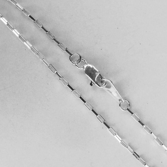 Sterling Silver 3x1.5mm Bracelet 18cm