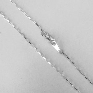 Sterling Silver 3x1.5mm Necklace 50cm