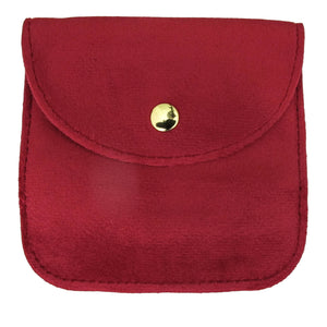 Velvet Gift bag 10x10cm Ruby 2pcs