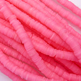 Clay 6mm heishi UV BABY PINK 40 cm