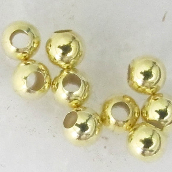 14K G Sterling Sil 3mm (0.1mm hole) 10pc
