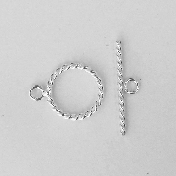 Sterling Sil 12mm TWIST FOB 1set