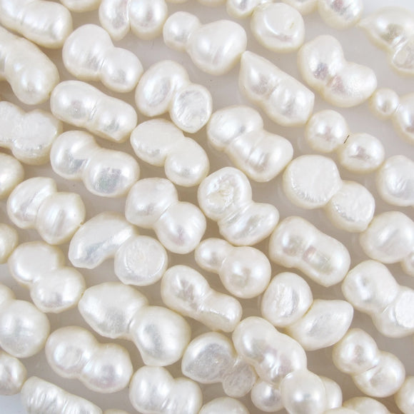 Semi Prec Double Pearl 12 to 20mm 20+pcs
