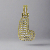 Metal 20mm L Diam +8mm bail Gld 1p