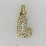 Metal 20mm L Diam +8mm bail Gld 1p