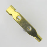 Metal 25mm brooch back brass 10pcs