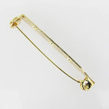 Metal 32mm brooch b roller NF gld 10pcs