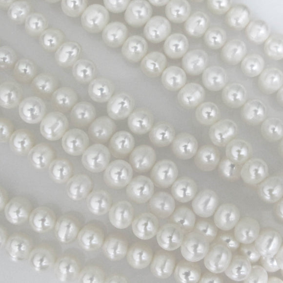 Semi prec 7mm rnd pearl natural 58+pcs