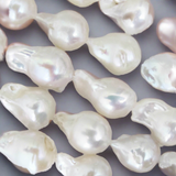 Semi Prec 18mm drop pearl baroque 20pc