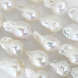 Semi Prec 18mm drop pearl baroque 20pc