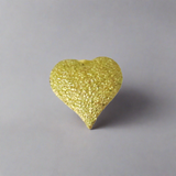 Sterling Sil 14K 8mm heart E/R Sparkl 2p