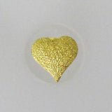 Sterling Sil 14K 8mm heart E/R Sparkl 2p
