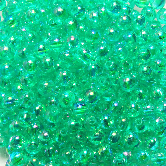 PLAS 4mm rnd Mint AB 20g/700pcs