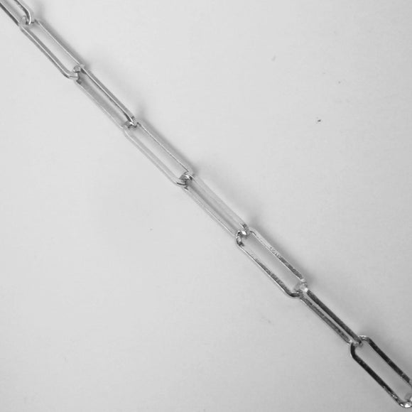 Metal chain 10x2.9mm oval NF NKL 1mtr