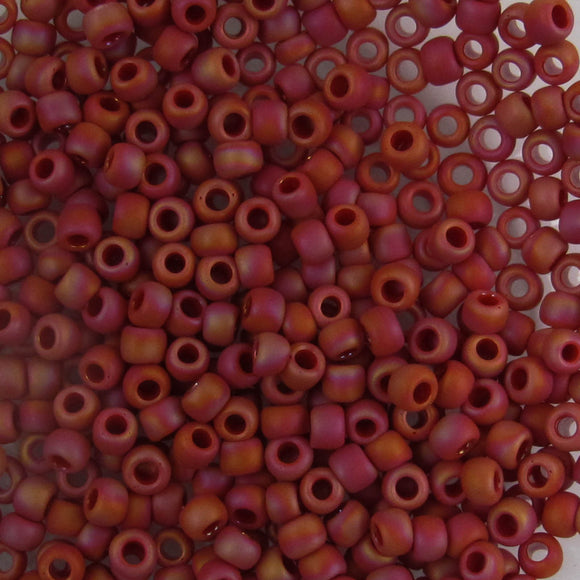 Toho #8 768 rnd opa rain fros red 10g