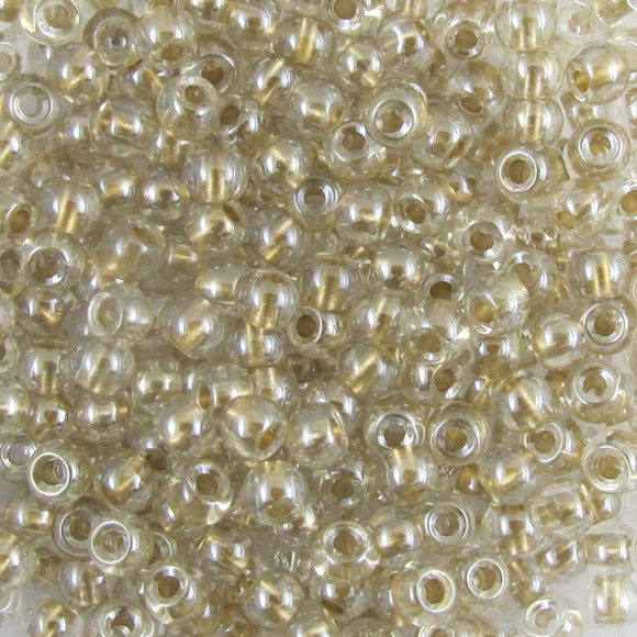Cg size 6 seed bead perlised A Bronz 20g