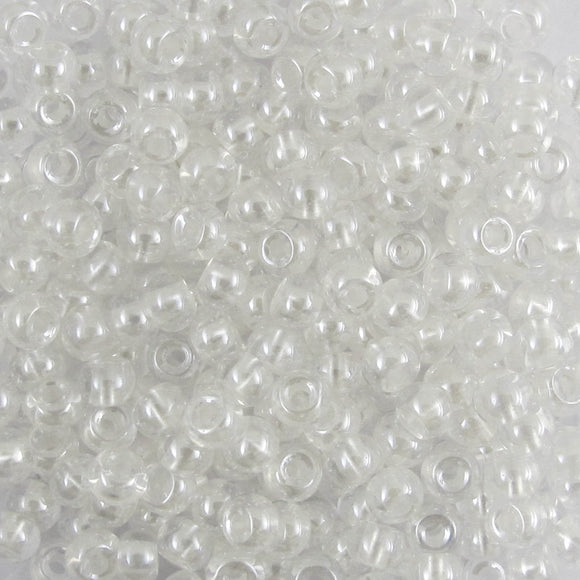 Cg size 6 seed bead perlised White 20g