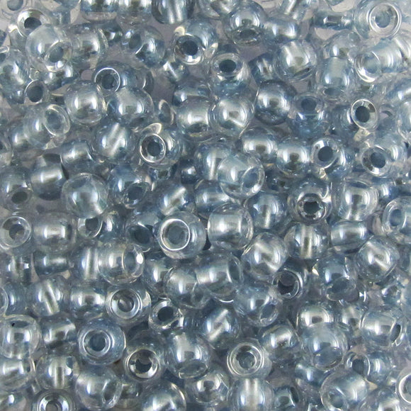 Cg size 6 seed bead perlised B Blue 20g