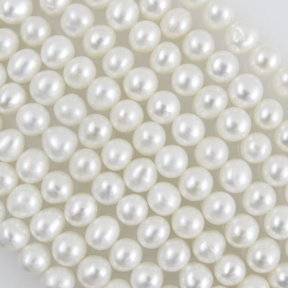 Semi prec 5mm rnd HQ Pearl nat 70+pc