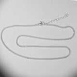 S Steel SNAKE CHAIN 45cm + EXT NF SIL 1p