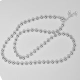 Metal 4mm rnd BALL CHAIN 40cm NF SIL 1pc