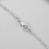 Jewellery 45cm ball/bar chain NF SIL 1pc