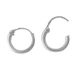 Sterling Sil 8mm x 1.5mm hoop 2pcs
