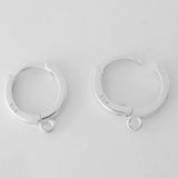 Sterling Sil 11mm hoop/loop 2pcs