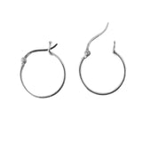 Sterling Sil 18mm x 1.2mm hoop 2pcs