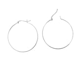 Sterling Sil 40mm x 1.2mm hoop 2pcs