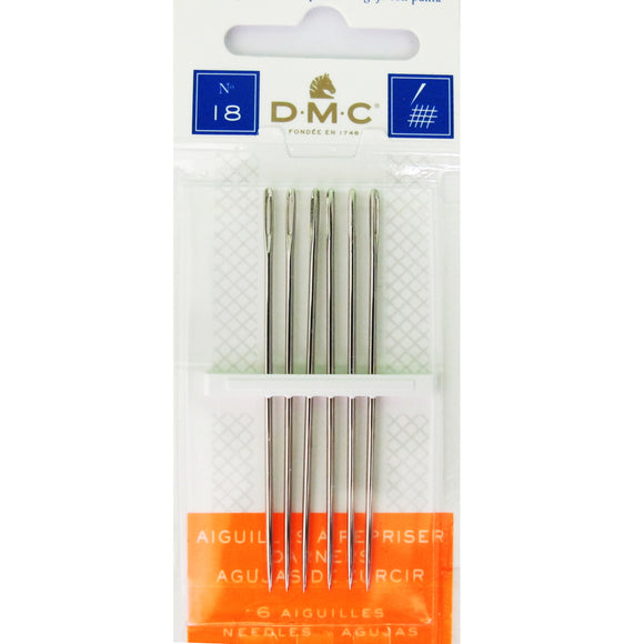 Darning Needles 6pcs Size 18 DMC 1set