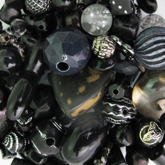 Plas mult mix black silver 40gr/80pc+ NFD