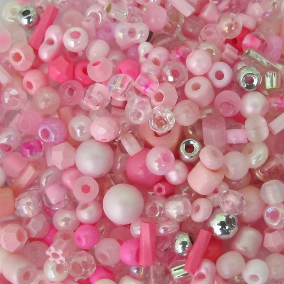 Cg Mulit mix glass Pink Roses 40grams NFD