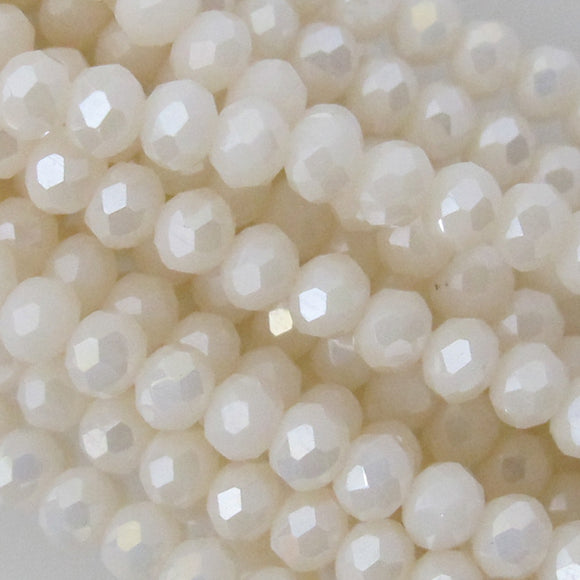 Cg 3x3.5mm face rond Cream Rose Lus 125p