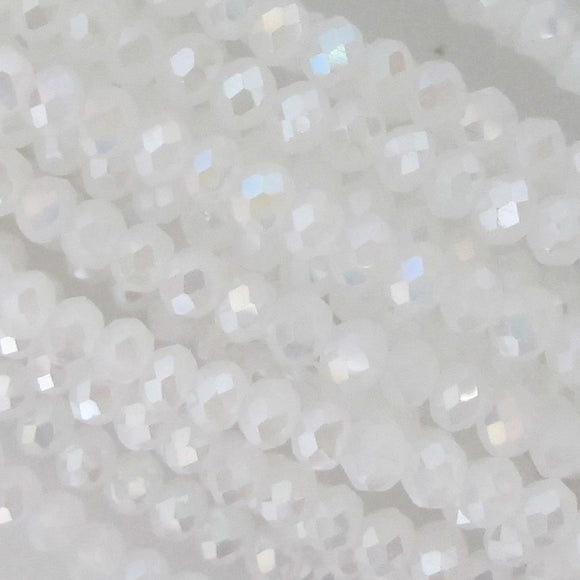 Cg 3x3.5mm face rond Opal AB 125+ p