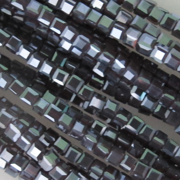 Cg 2mm cube Amethyst Luster 185pcs